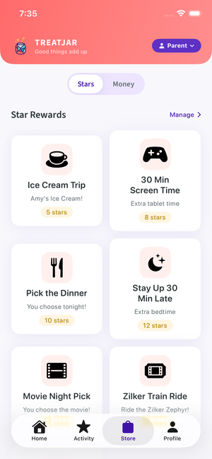 TreatJar Reward Store